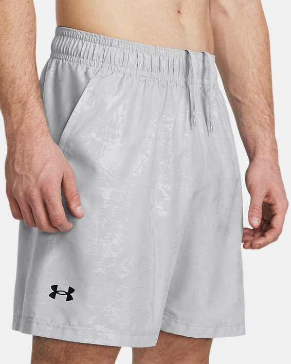 Men's UA Tech™ Woven Emboss Shorts, Gray, pdpMainDesktop image number 3